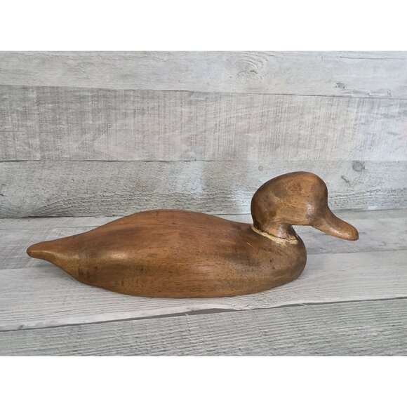 Handcrafted Wooden Duck Decoy - Picture 1 of 6